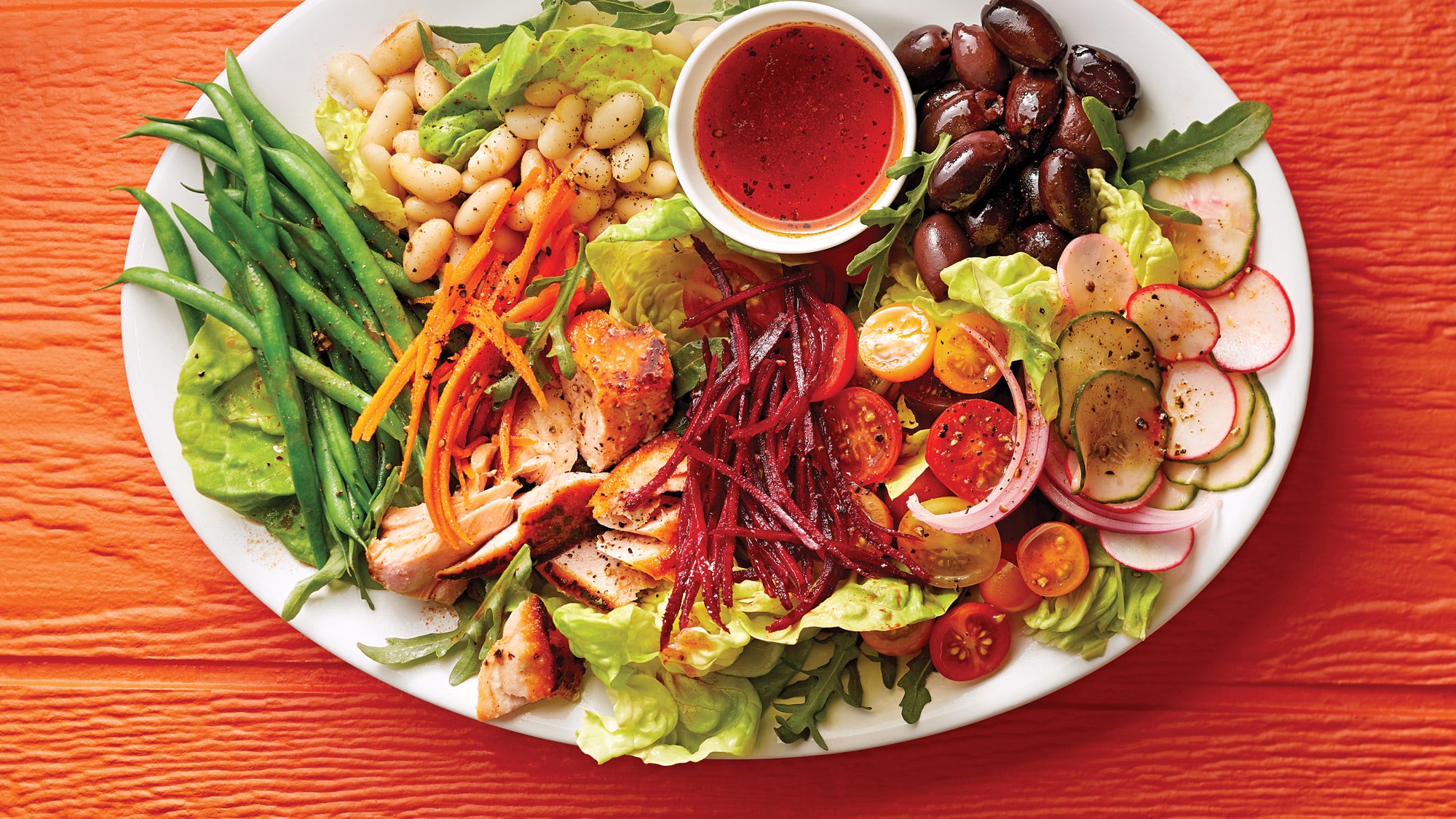 French-Chop-Salad-with-Salmon-&-Sweet-&-Spicy-French-Dressing_87-WEB French Chop Salad with Salmon & Sweet ’n’ Spicy Dressing