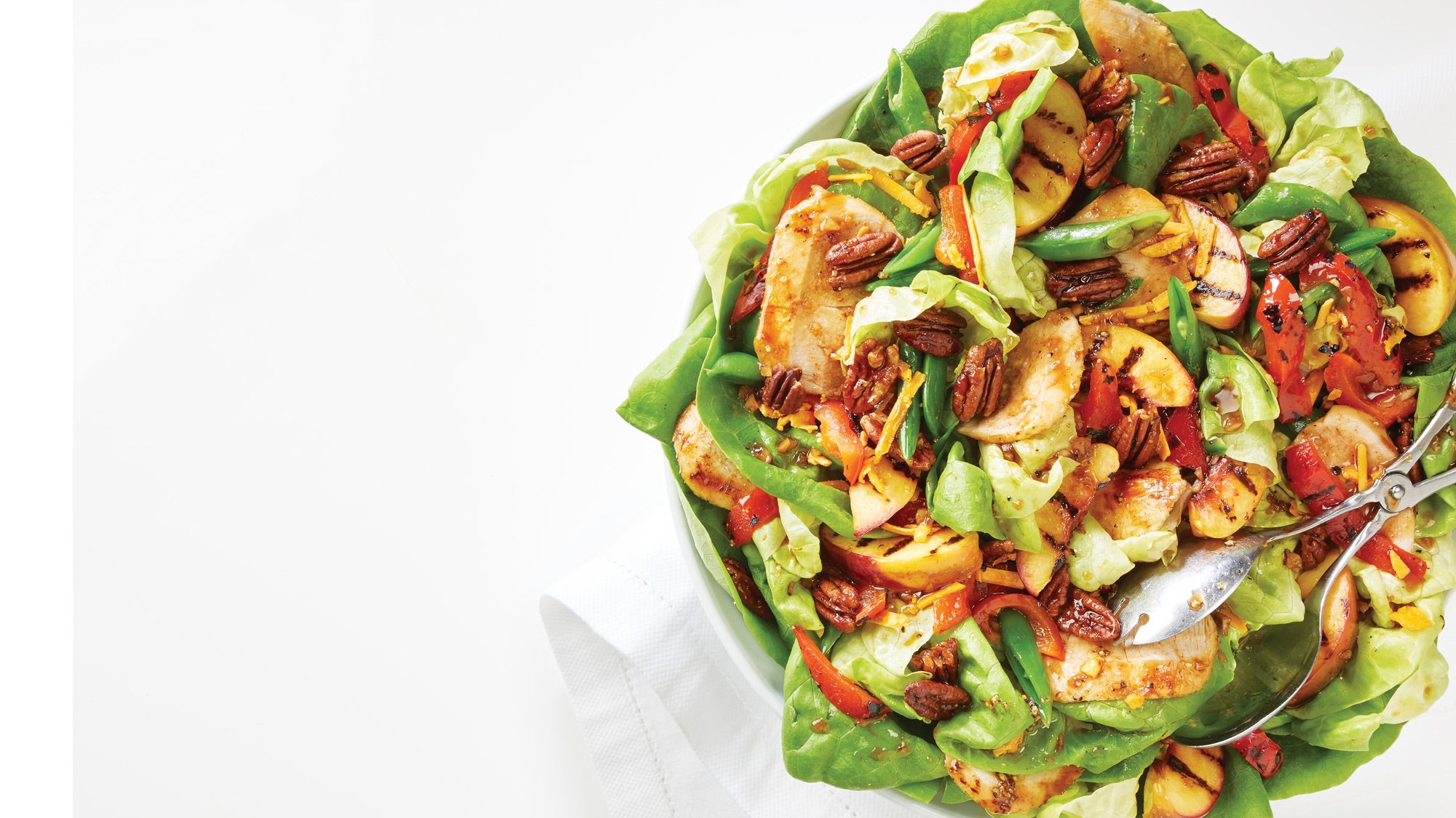 Spicy-Sweet-Chicken-&-Peach-Salad-with-Honeyed-Pecans_79-WEB Spicy Sweet Chicken & Peach Salad with Honeyed Pecans recipe
