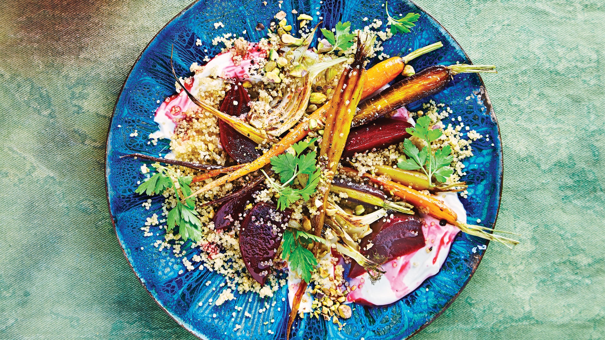 Quinoa-&-Roasted-Vegetable-Salad-with-Yogurt-Sauce_88-web Quinoa and Roasted Vegetable Salad with Yogurt Sauce recipe