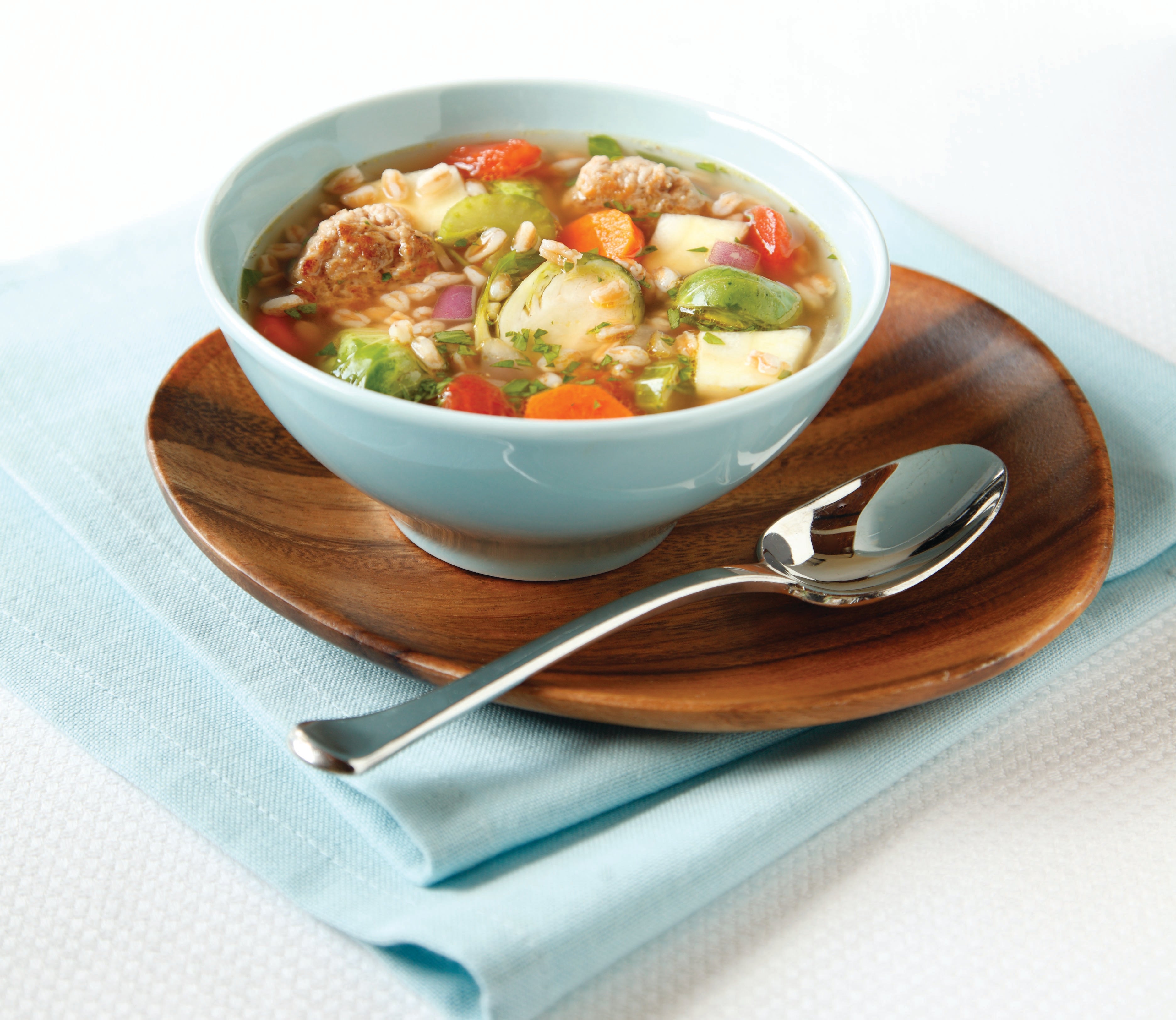SausageVegFarroSoup Sausage & Vegetable Farro Soup