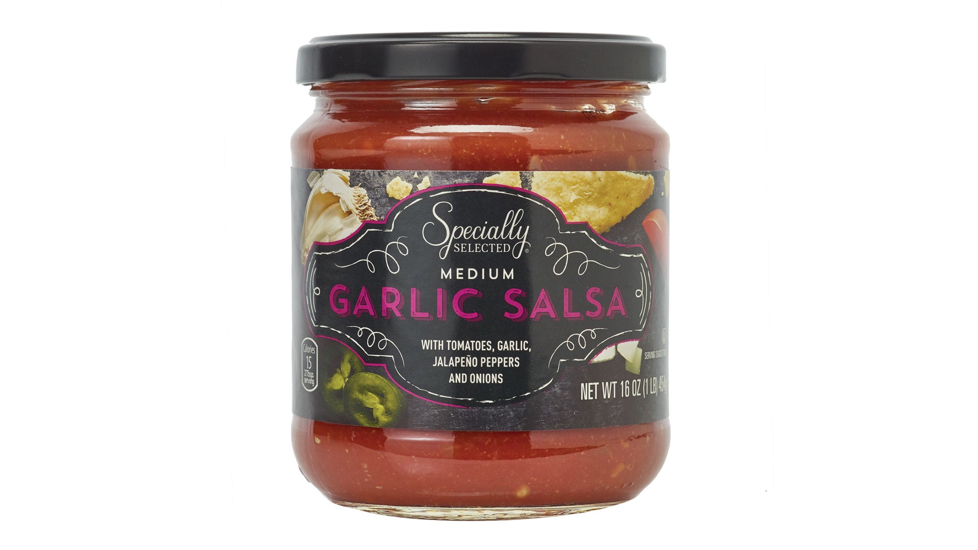 CCA-Specialty-Selected-Garlic-Salsa_91 Specially Selected Salsa in Medium Garlic