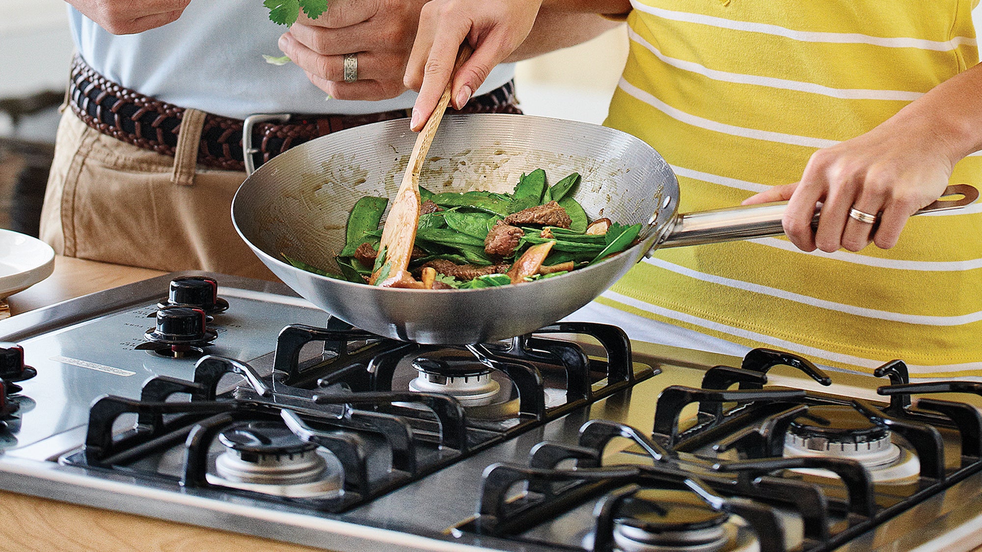 Beef, Snow Peas & Shiitake Stir-Fry with Brown Rice Beef, Snow Peas & Shiitake Stir-Fry recipe