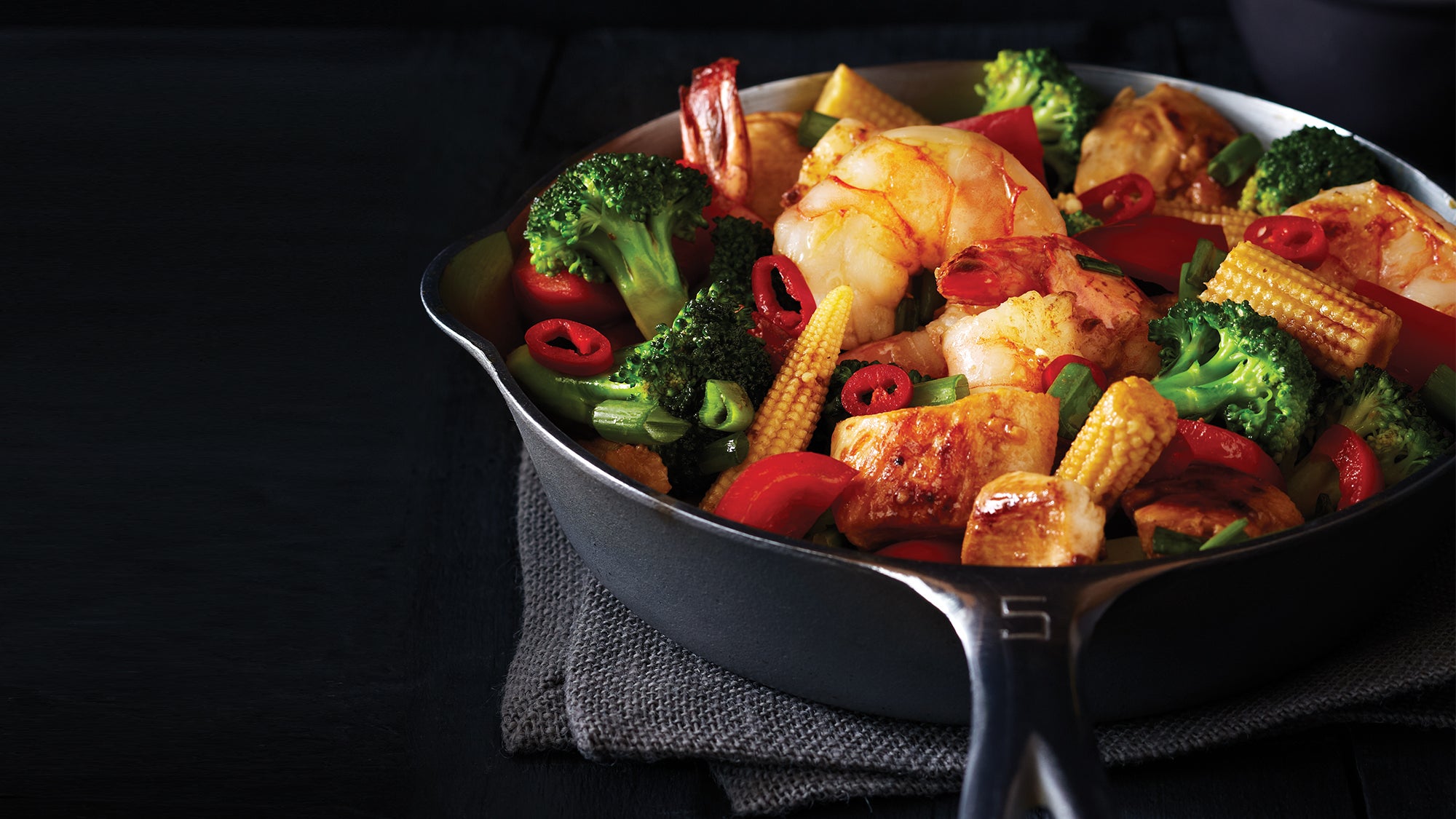 Teriyaki-Glazed Chicken & Shrimp Stir-Fry Teriyaki-Glazed Chicken & Shrimp Stir-Fry