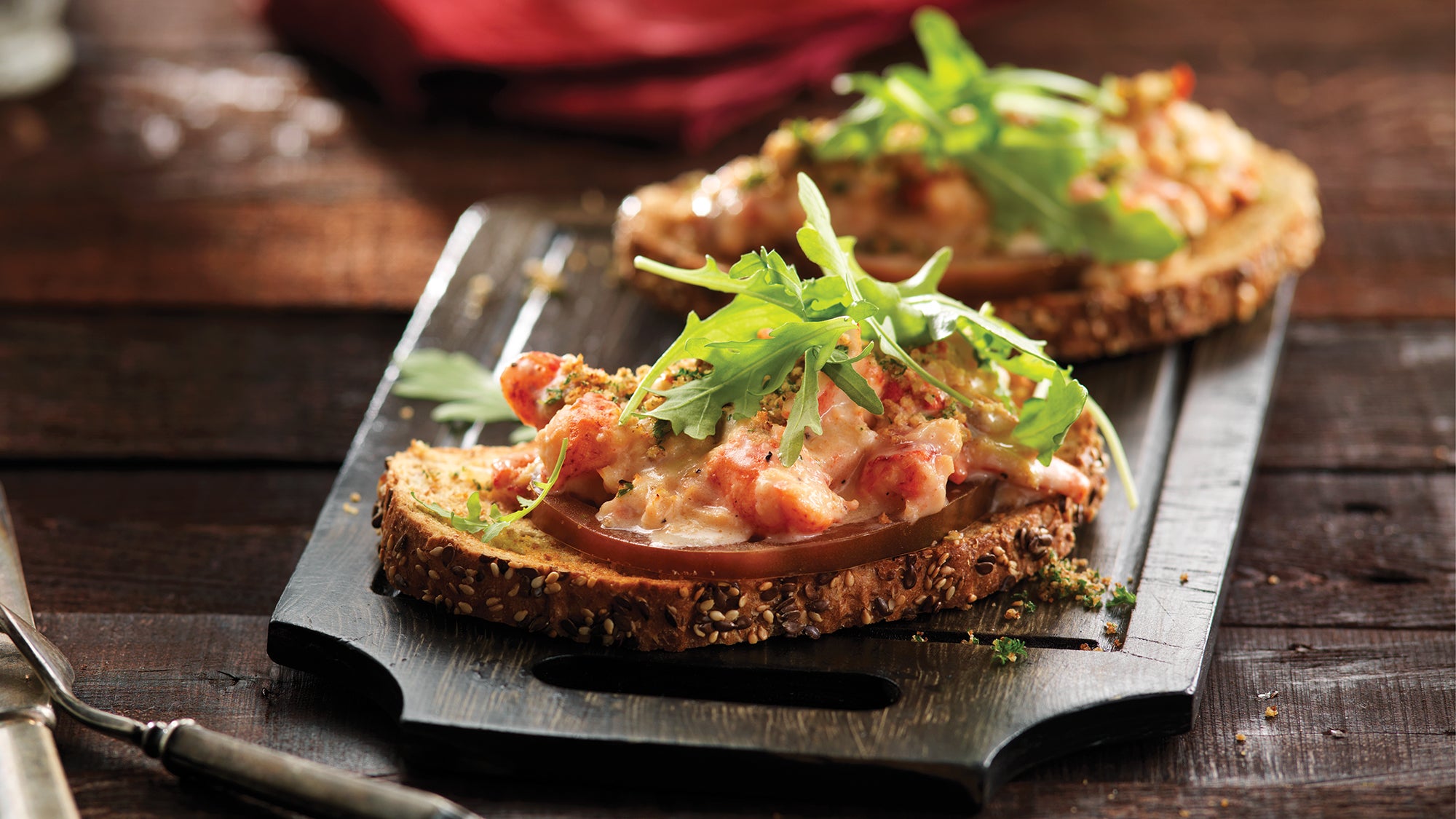 Open Faced Lobster Thermidor Sandwiches Open Faced Lobster Thermidor Sandwiches