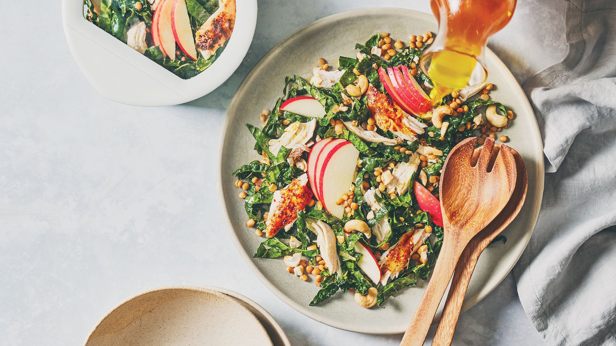 Chicken-Lentil-&-Apple-Salad_94-web Chicken, Lentil & Apple Salad with Curry Dressing recipe