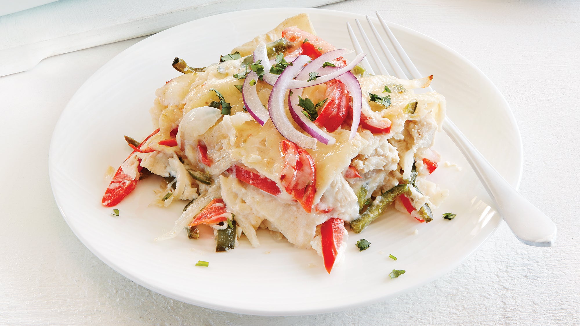Creamy Chicken Enchilada Casserole 63 web Creamy Chicken Enchilada Casserole