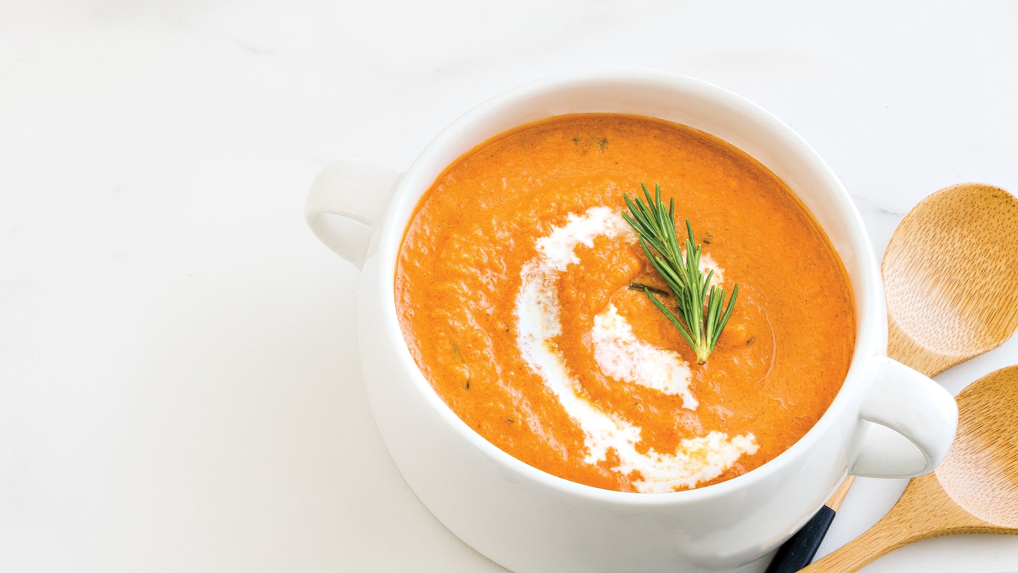 Cream of Roasted Garlic & Tomato Soup recipe