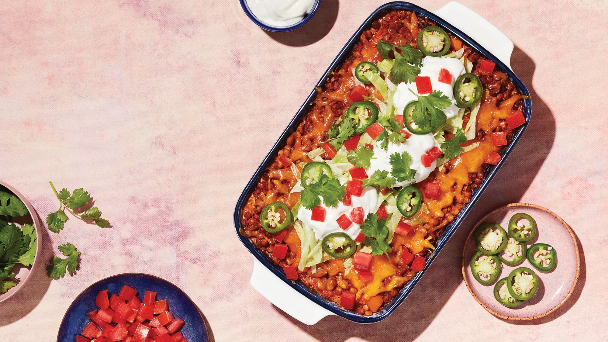 Lentil Quinoa Taco Pie recipe