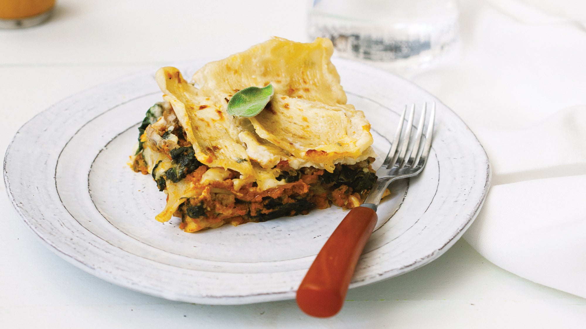 Pumpkin Turkey Lasagna with Spinach and BÉCHAMEL Sauce Turkey and pumpkin lasagna recipe